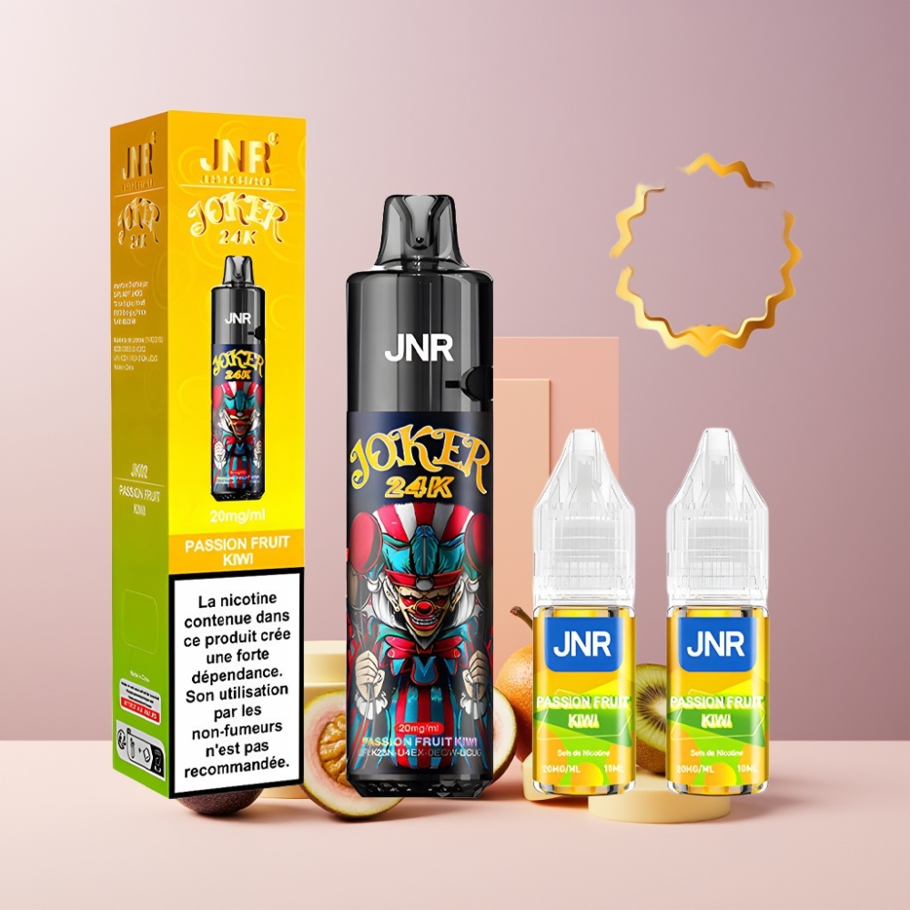 JNR Joker 24K Puffs Italia Ingrosso Disposable Vape Frutto della Passione Kiwi 2% Nicotina 800mAh 24000 Puff