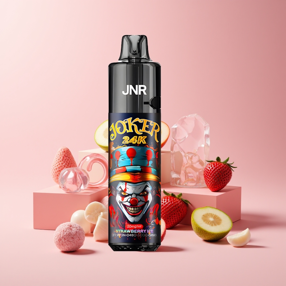 JNR Joker 24K Puffs Italia ingrosso Disposable Vape Fragola Ghiaccio 2% nicotina 24000 Puffs 800mAh Ricaricabile