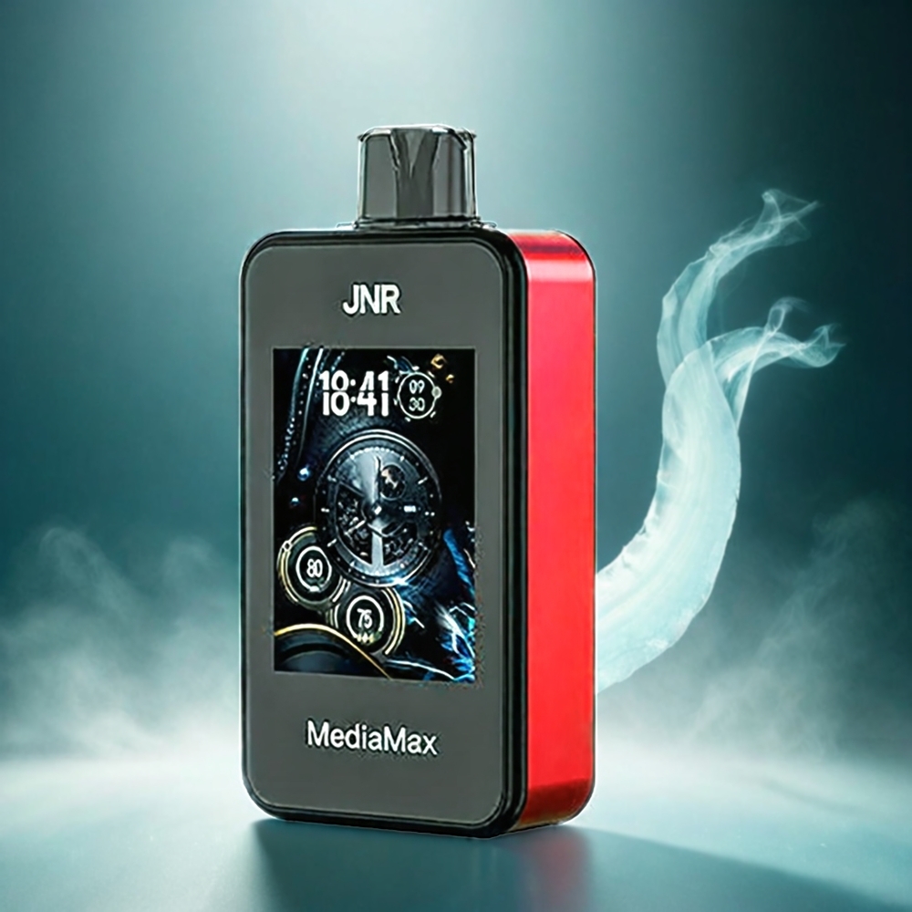 Italia Ingrosso JNR MediaMax 40000 Puffs Anguria Ghiacciata 1000mAh 21mL 5% Nicotina Bobina a doppia maglia Type-C 2.4" HD Display