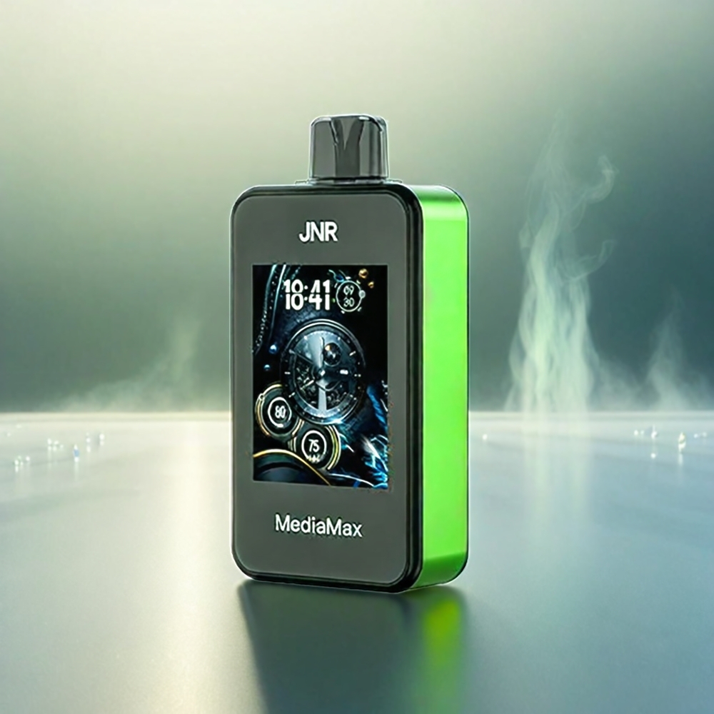 JNR MediaMax 40000 Puffs Italia Ingrosso - Mela Verde Ghiaccio con Batteria 1000mAh, Display HD 2.4", Ricarica Type-C e Coil Dual Mesh