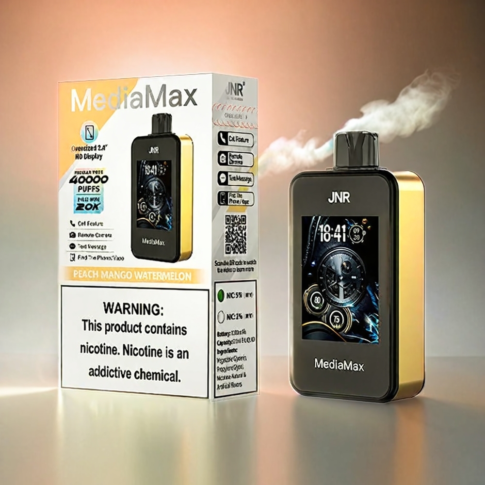 JNR MediaMax 40000 Puffs Italia Ingrosso - Pesca Mango Anguria con Display HD 2.4