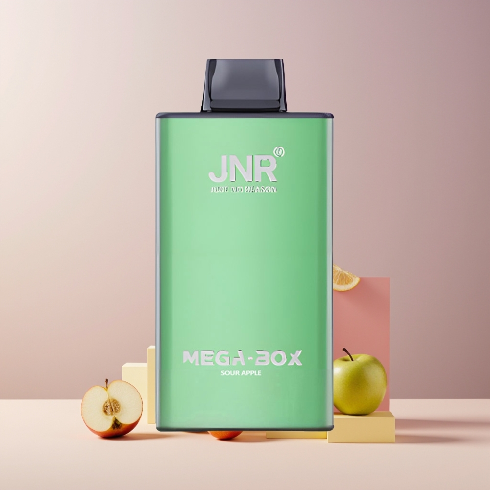 JNR Mega Box 25000 Puff Disposable Vape Mela Acida Italia Ingrosso - 30ml, 850mAh, Dual Mesh