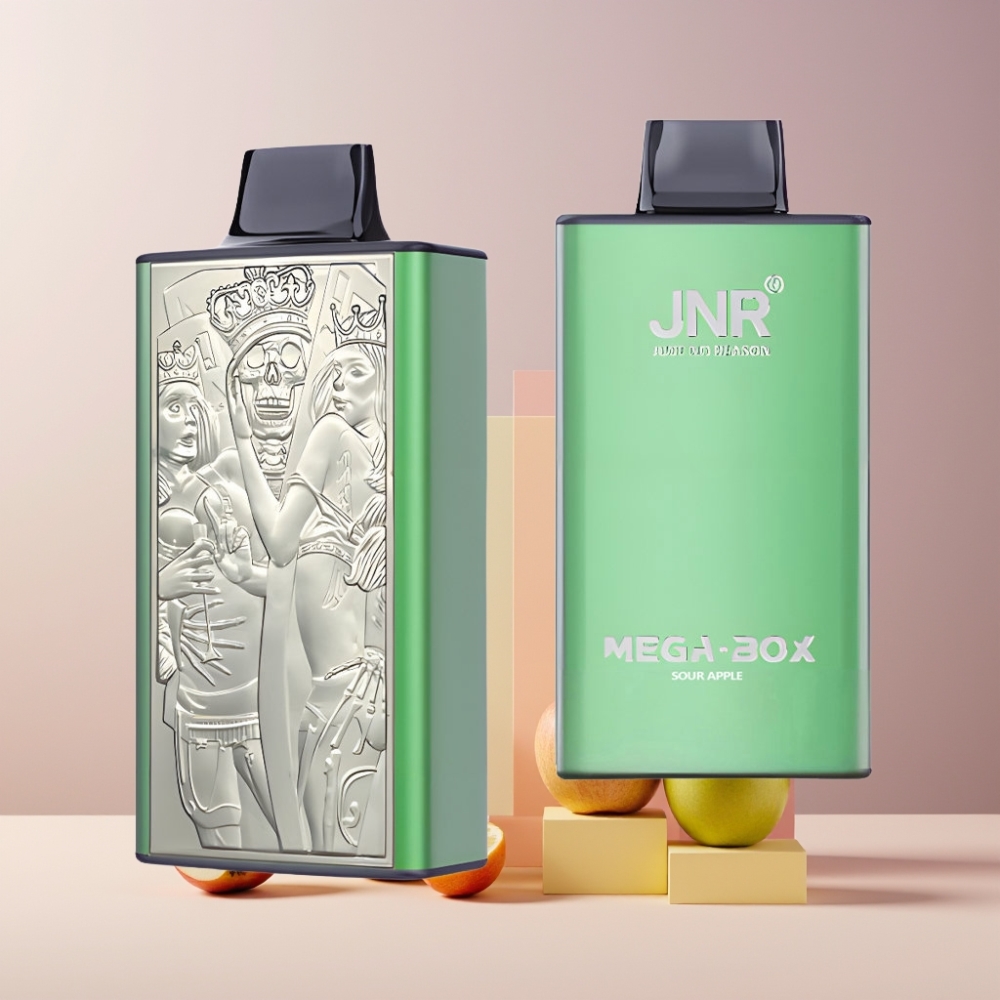 JNR Mega Box 25000 Puff Disposable Vape Mela Acida Italia Ingrosso - 30ml, 850mAh, Dual Mesh
