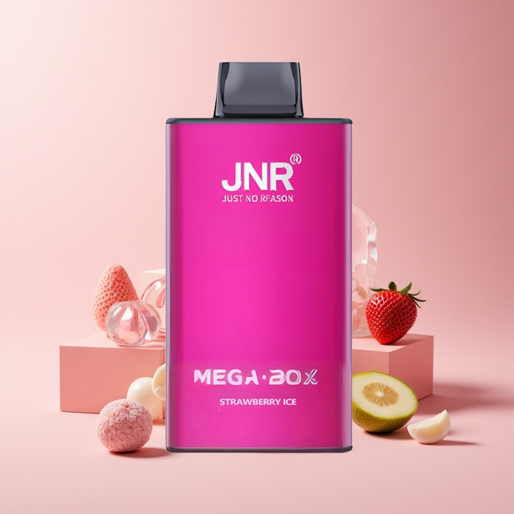 JNR Mega Box 25000 Puff Italia Ingrosso Disposable Vape Fragola Ghiaccio 30ml 850mAh
