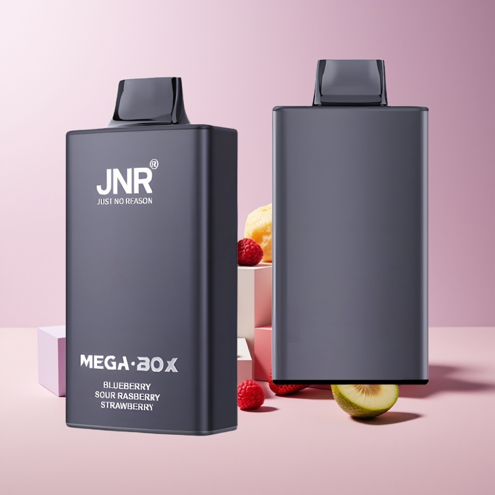 JNR Mega Box Italia Ingrosso 25000 Puff Disposable Vape Mirtillo Lampone Fragola, 30ml, 850mAh, Dual Mesh Coil