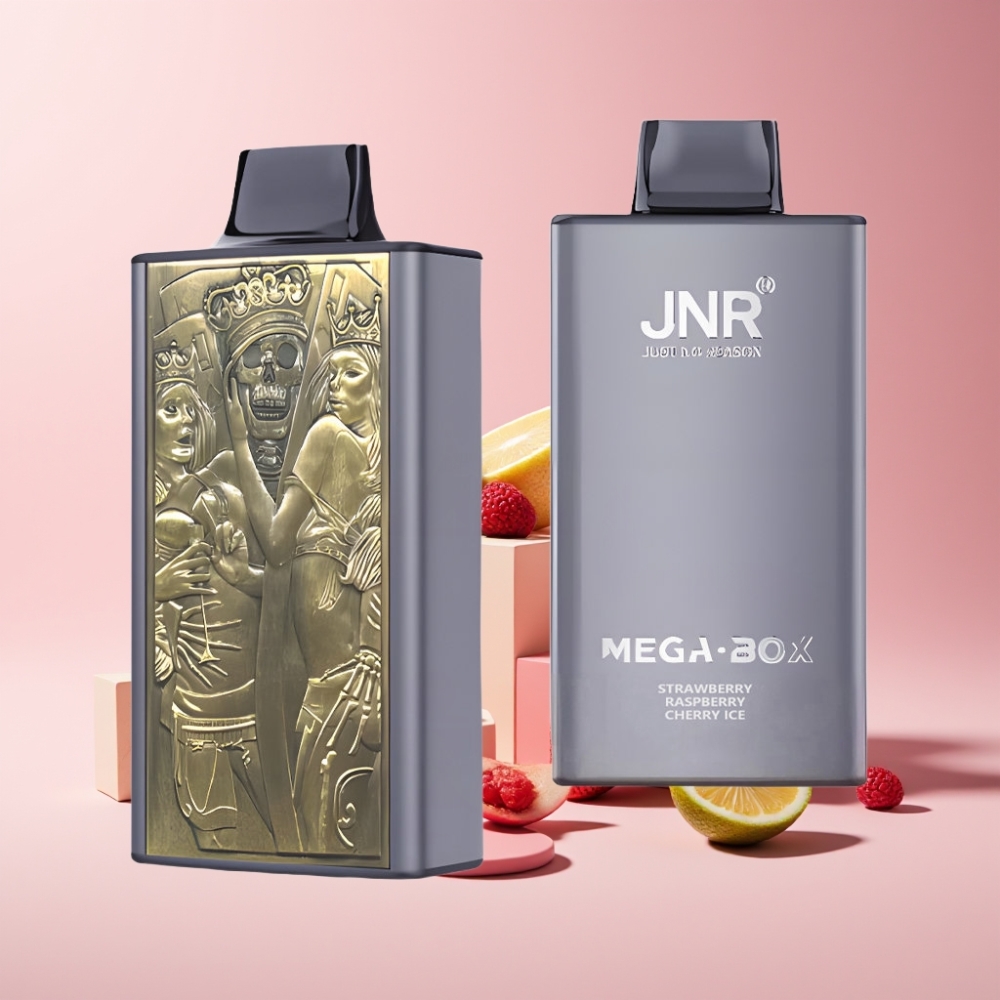 JNR Mega Box Italia Ingrosso 25000 Puff Fragola Lampone Ciliegia Ghiaccio - 30ml, 850mAh, Dual Mesh, Tipo-C