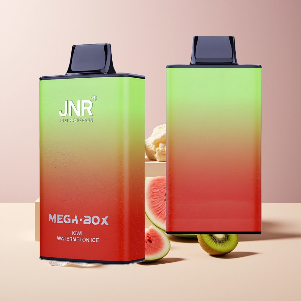 JNR Mega Box Italia Ingrosso 25000 Puff Kiwi Anguria Ghiaccio - 30ml, 850mAh, Dual Mesh, Tipo-C