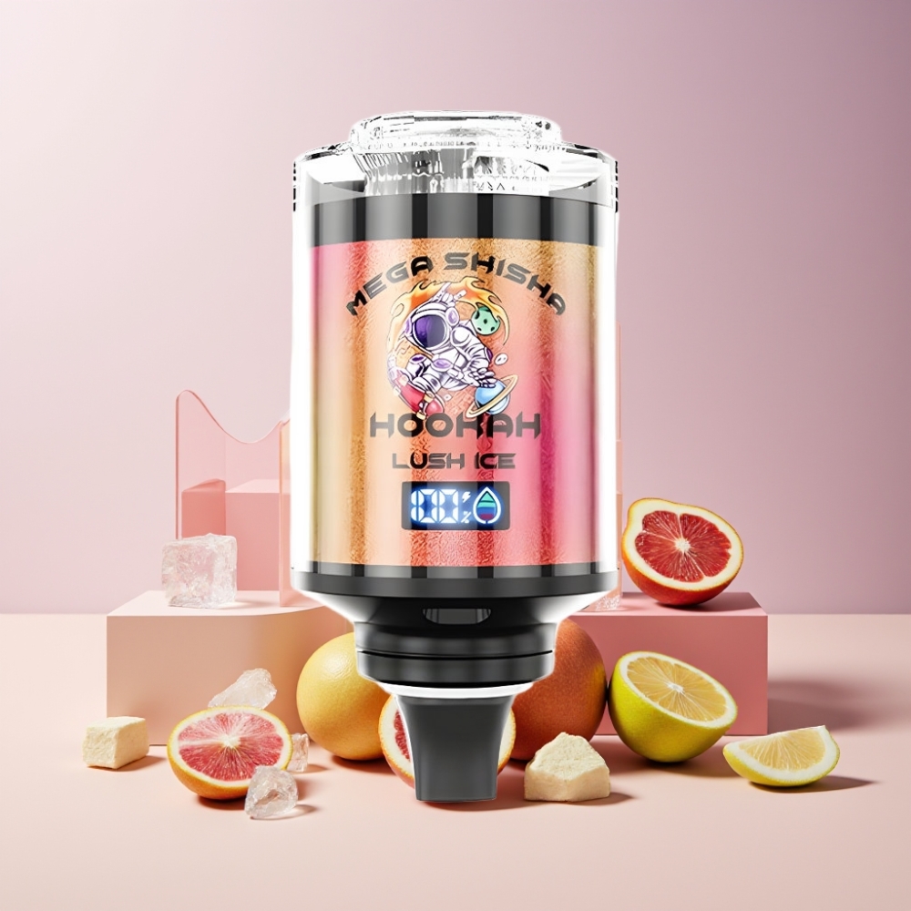 JNR Mega Shisha Hookah 100K Italia Ingrosso Desktop 2200mAh Ghiaccio Lussureggiante 60ml 2% Nicotina