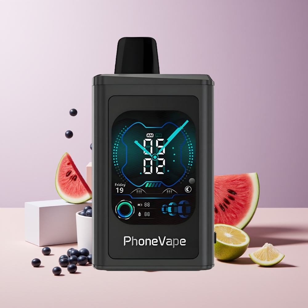JNR PhoneVape 30000 puff Italia ingrosso Disposable Vape Mirtillo Anguria, 850mAh, Turbo Mode, Schermo Completo