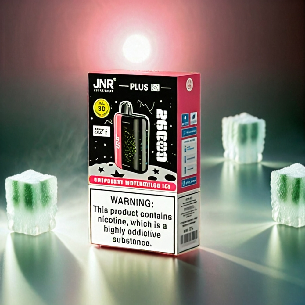 JNR Plus-X 26000 Puffs Italia Ingrosso - Lampone Anguria Ghiaccio - 850mAh Tipo-C Ricarica Rapida, Schermo 3D Curvo, 28ml E-liquid, Doppia Bobina Mesh