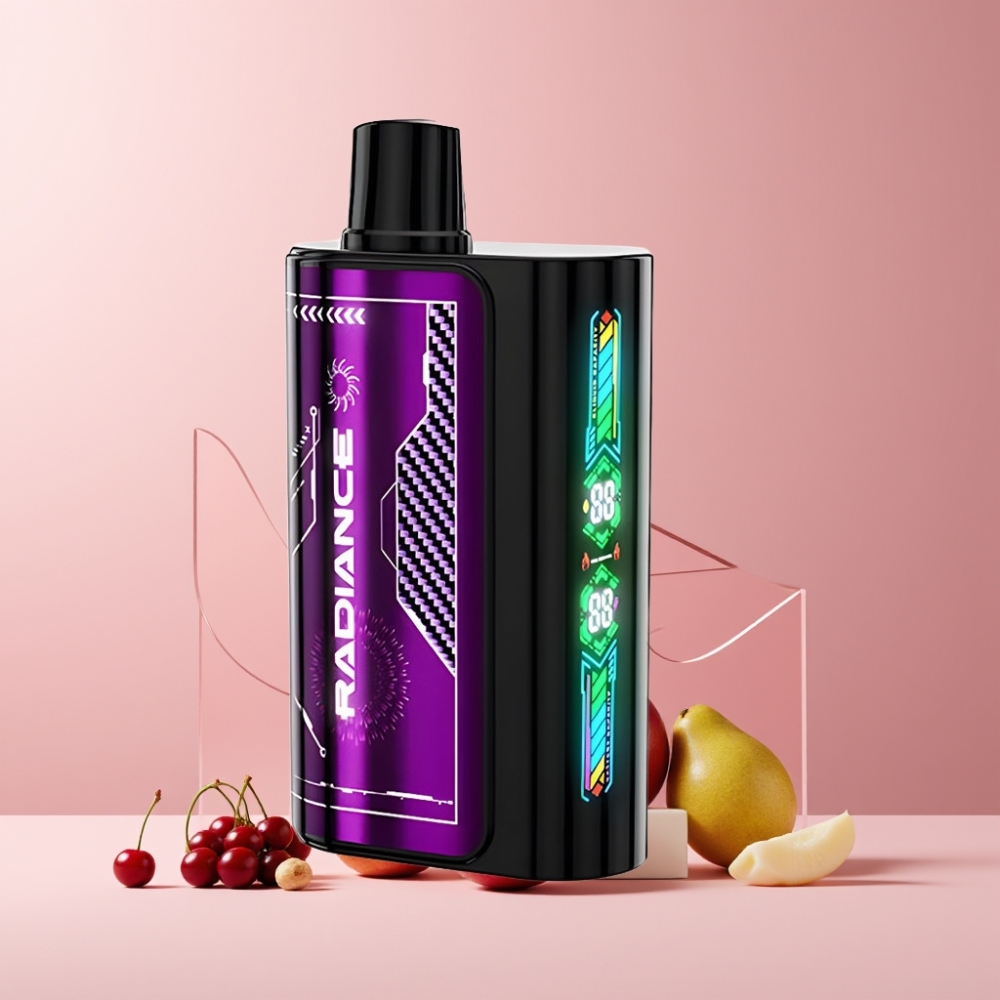 JNR Radiance 31000 Puff Italia Ingrosso Disposable Vape Ciliegia Mora, 28ml, 950mAh, Dual Mesh