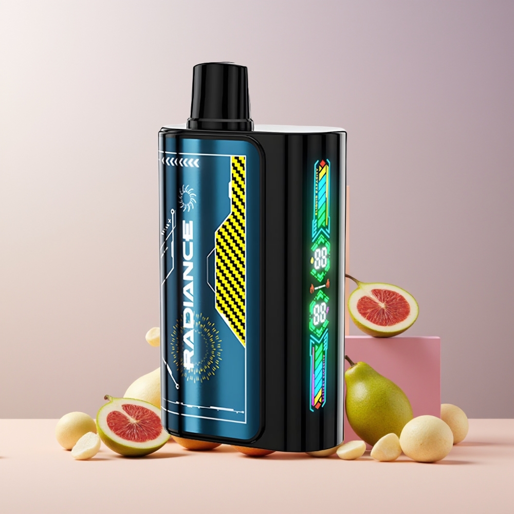 JNR Radiance 31000 Puff Italia Ingrosso Disposable Vape Hawaii con Schermo Animato, Dual Mesh Coil, 28ml E-liquid