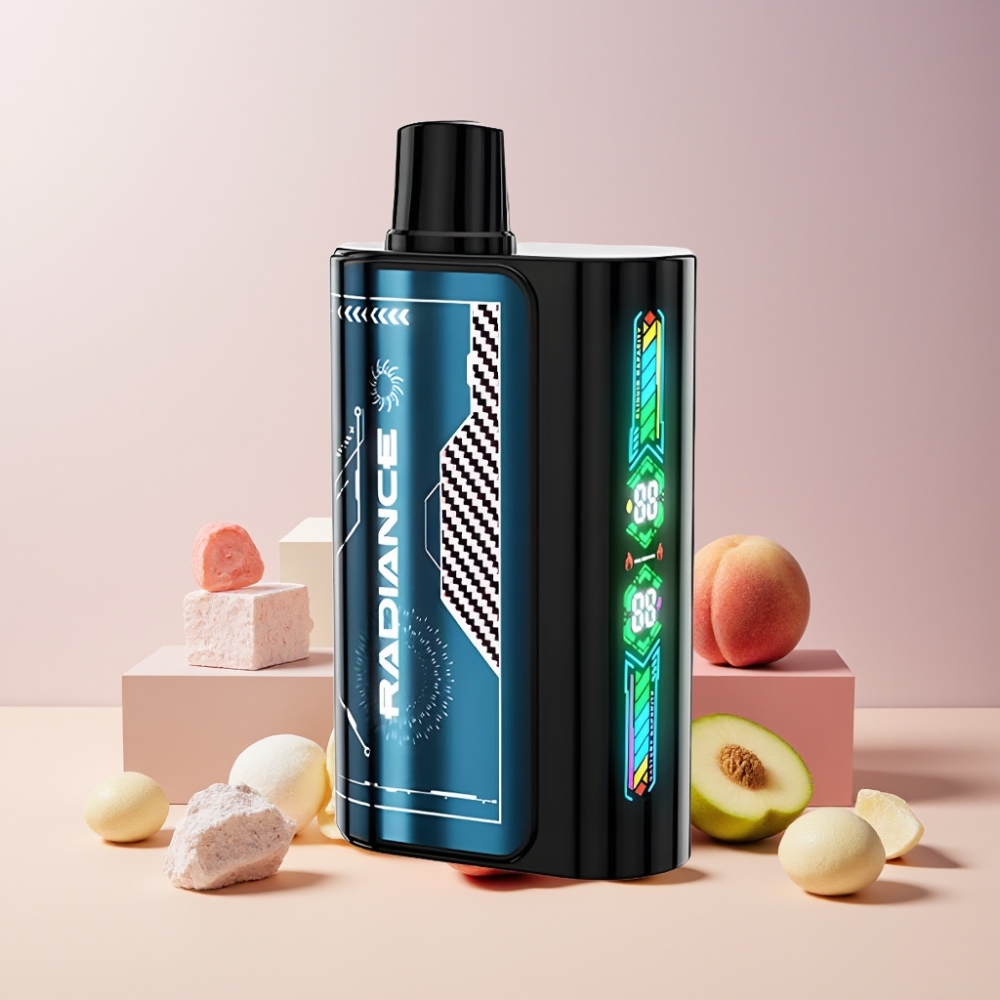 JNR Radiance 31000 Puff Italia Ingrosso Disposable Vape Pesca Estiva Ghiaccio - 28ml, Dual Mesh, Ricaricabile