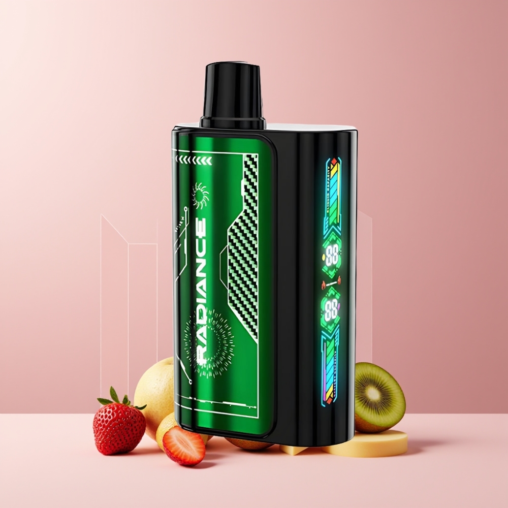JNR Radiance Italia Ingrosso 31000 Puff Fragola Kiwi 28ml Dual Mesh Ricaricabile