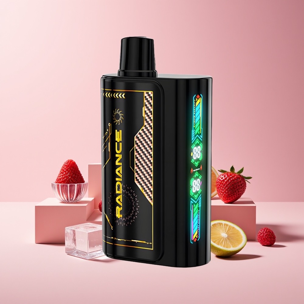 JNR Radiance Italia Ingrosso 31000 Puff Fragola Lampone Ciliegia Ghiaccio 28ml Dual Mesh