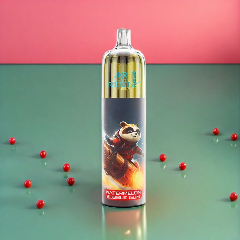 JNR Rocket X 12400 Puff Anguria Bubble Gum Italia Ingrosso con Ricarica Type-C, Luci RGB, 22ml E-liquid e 1.2 Ohm Bobina a maglie