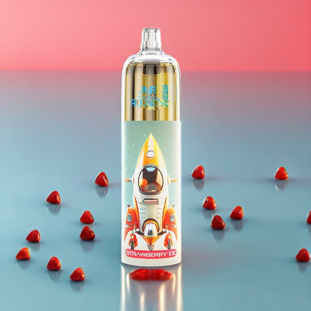 JNR Rocket X 12400 Puff Italia Ingrosso Fragola Ghiaccio – Compatto, Ricaricabile Type-C, Luci RGB, 22ml E-liquid, 1.2 Ohm Bobina a maglie