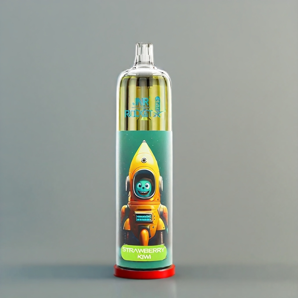 JNR Rocket X 12400 Puff Italia Ingrosso Fragola Kiwi Piccolo e Compatto con RGB, 850mAh, Tipo-C, Flusso d'Aria Regolabile, 22ml E-liquid