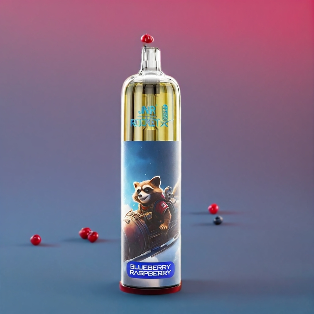 JNR Rocket X 12400 Puff Italia Ingrosso Mirtillo Lampone - Compatto, Ricaricabile Type-C, Luci RGB, 22ml E-liquid, 1.2 Ohm Bobina a maglie
