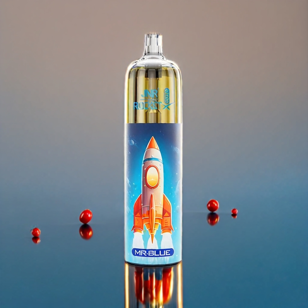 JNR Rocket X 12400 Puff Italia Ingrosso con Luci RGB, Ricarica Type-C, 22ml E-liquid, 850mAh, Controllo del Flusso d'Aria, Signor Blu