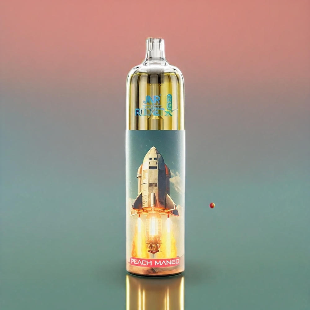 JNR Rocket X 12400 Puff Pesca Mango Italia ingrosso con RGB, Ricarica Type-C, 22ml E-liquid, 1.2 Ohm Bobina a maglie