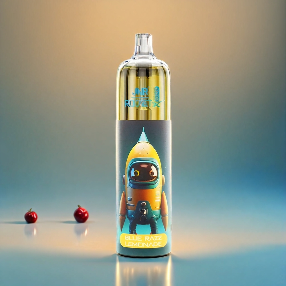 JNR Rocket X 12400 Puffs Blue Razz Lemonade Italia Ingrosso - Compatto, Ricaricabile USB Type-C, Luci RGB, 22ml E-liquid, 1.2 Ohm Bobina a maglie