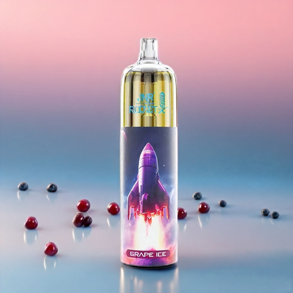 JNR Rocket X 12400 Puffs Italia Ingrosso Ghiaccio d'Uva con RGB, 850mAh, Tipo-C, 22ml