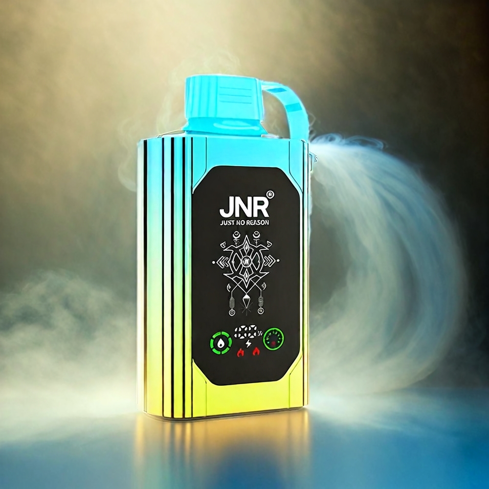 Italia Ingrosso JNR Shisha Box 20500 Puffs - Mirtillo Menta, Display HD, Batteria 1000mAh, Carica Rapida Type-C, Coil Doppia Mesh