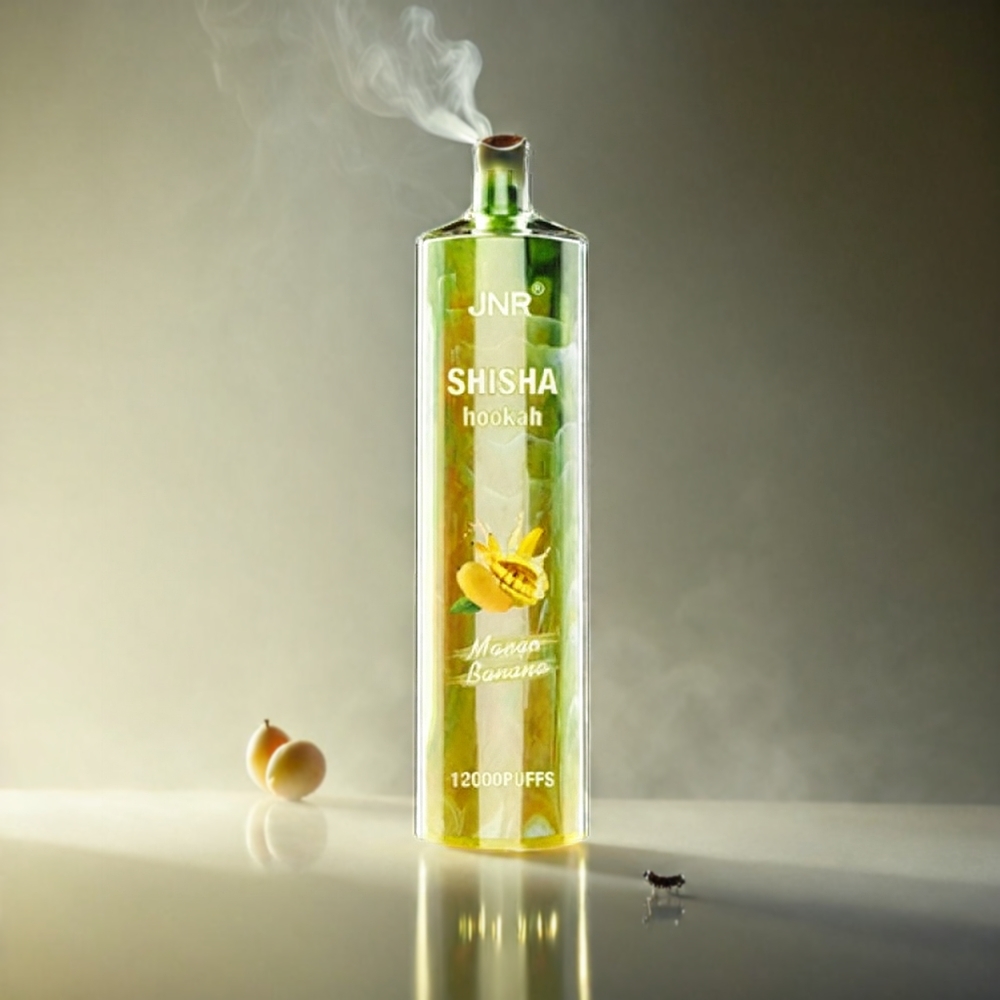 JNR Shisha Hookah Italia Ingrosso 12000 Puffs Vape Mango Banana, 24ml 750mAh Type-C