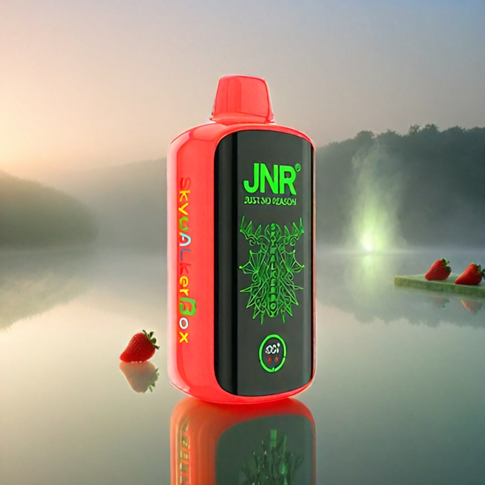 Italia Ingrosso JNR Skywalker Box 21000 Puffs Fragola Anguria - 25ml E-Liquid, 850mAh Batteria, Ricarica Type-C, Display Intelligente