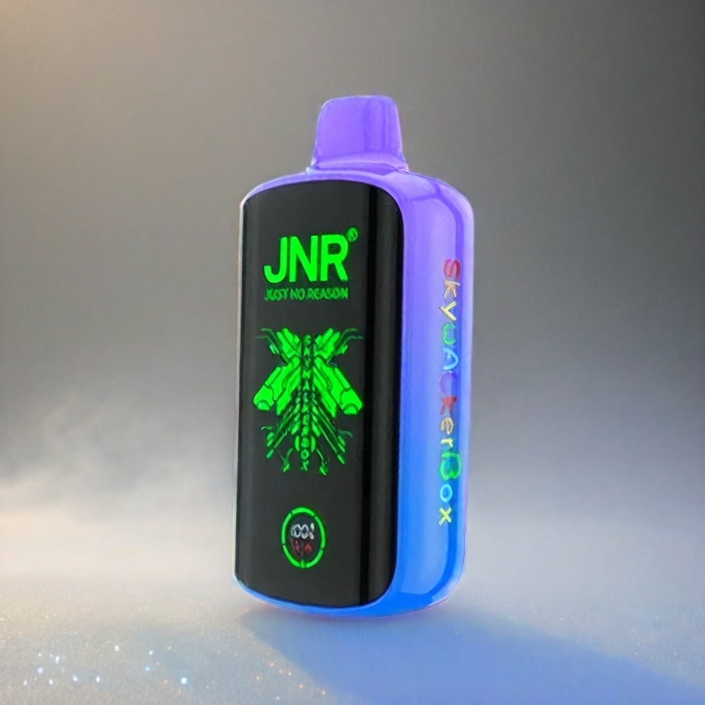 Italia Ingrosso - JNR Skywalker Box 21000 Puffs Vape Blue Razz Ice con 850mAh, 25ml, Bobina a doppia maglia, Ricarica Type-C e Display Inteliggente