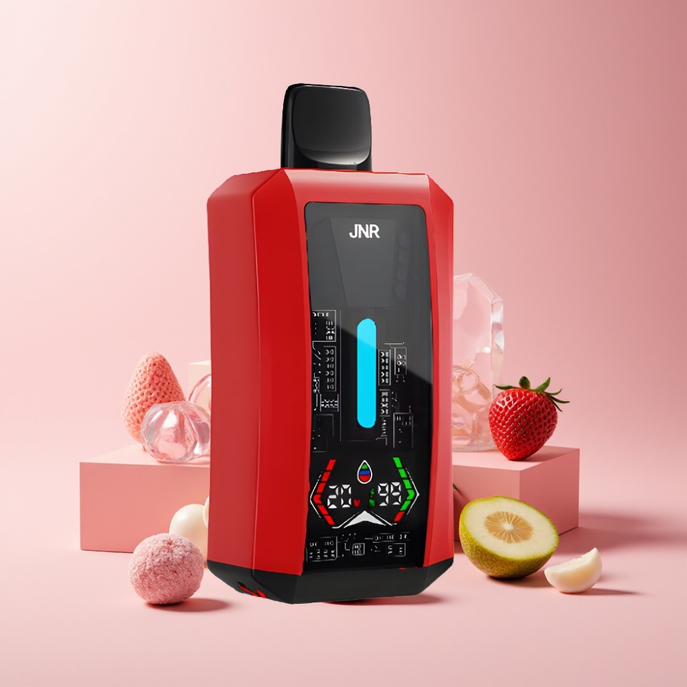 JNR Tank Pro 33000 Puff Italia Ingrosso Disposable Vape Fragola Ghiaccio 28ml Display Digitale Dual Mesh