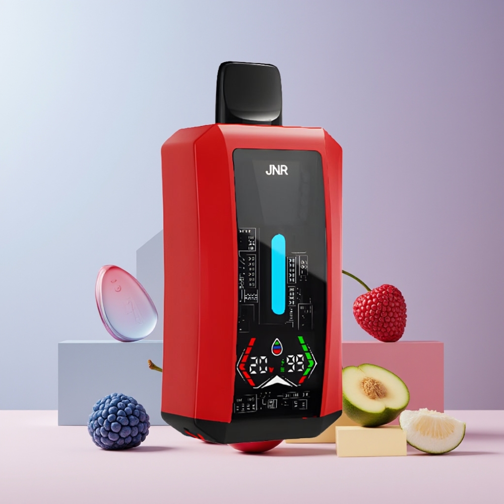 JNR Tank Pro 33000 Puff Italia Ingrosso Disposable Vape Mirtillo Ciliegia – 28ml, Dual Mesh, Display Digitale, Tipo-C
