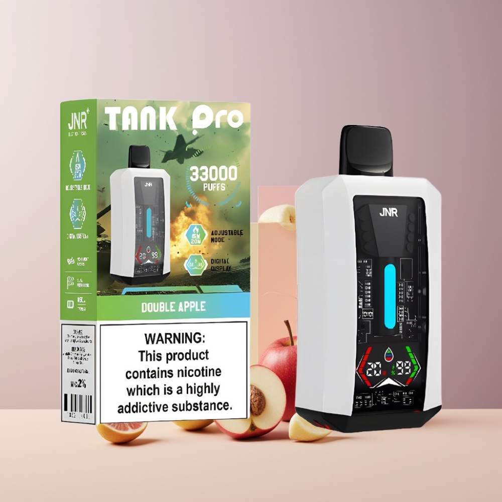 JNR Tank Pro 33000 Puff Italia Ingrosso Doppia Mela 28ml Display Digitale Dual Mesh