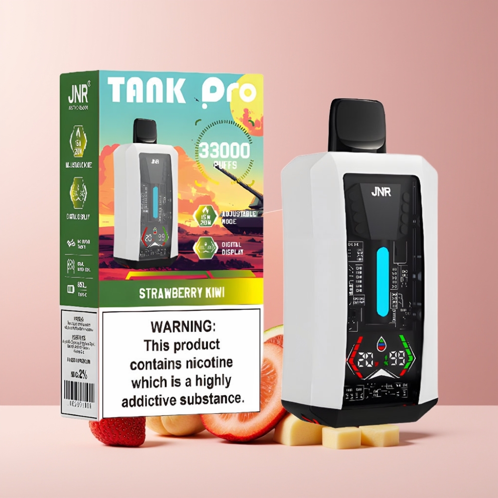 JNR Tank Pro 33000 Puff Italia ingrosso 28ml Fragola Kiwi Display Digitale Dual Mesh 850mAh