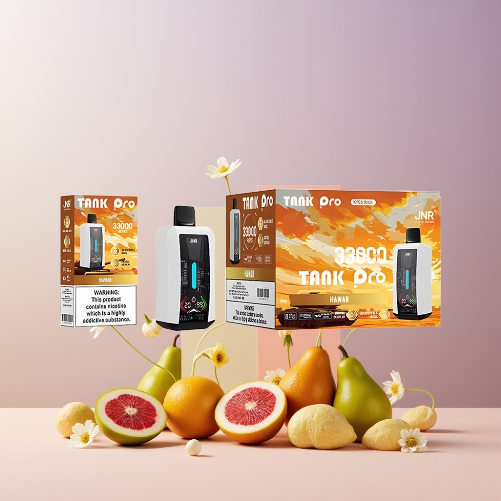 JNR Tank Pro 33000 Puff Italia ingrosso Disposable Vape con Display Digitale, Dual Mesh Coil, 28ml e-Liquid