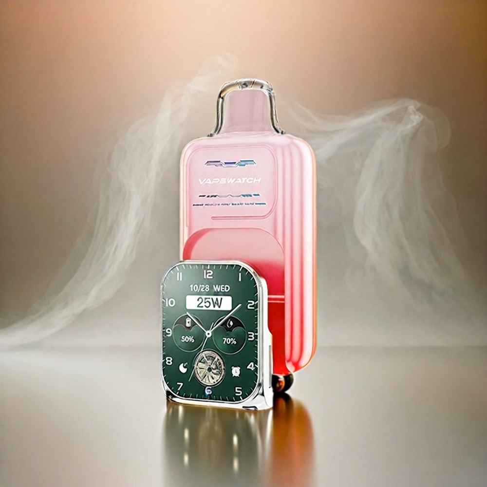 Italia Ingrosso JNR Vape Watch 30000 Puffs Pesca Georgia 1000mAh 19mL 5% Bobina a doppia maglia Type-C