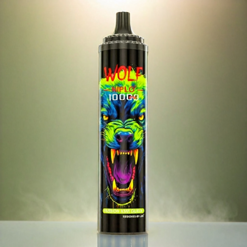 JNR Wolf 10000 Puffs Italia Ingrosso - Mesh 1.0 Ohm, 650mAh, 20ml, Passione Kiwi Guava, Tipo-C