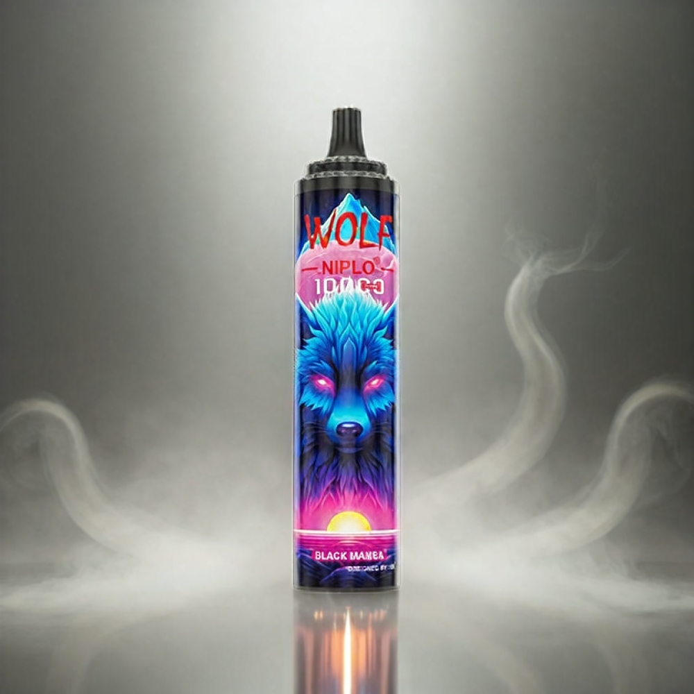 JNR Wolf Italia Ingrosso 10000 Puffs Mesh 1.0 Ohm Nero Mamba - 20ml 650mAh Type-C