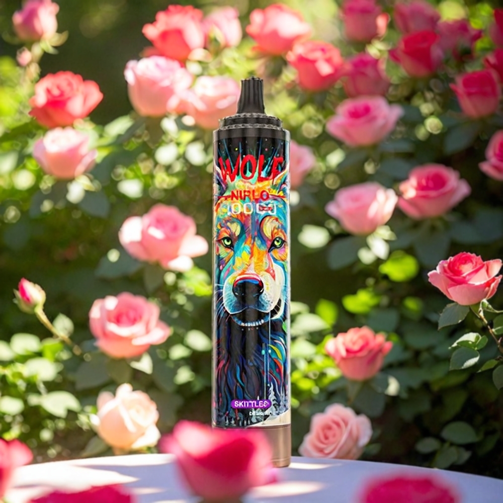 JNR Wolf Italia Ingrosso - 10000 Puffs Skittles, 20ml E-liquid, 5% Nicotine, Tipo-C Ricarica