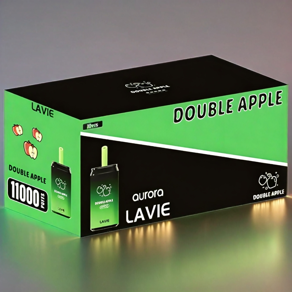 LAVIE Aurora 11000 Puffs Italia Ingrosso - Doppia Mela - 22ML, 650mAh, Ricaricabile Type C