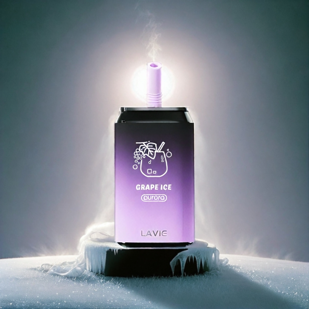 LAVIE Aurora 11000 Puffs Italia Ingrosso - Ghiaccio d'Uva, 650mAh, Tipo-C Ricaricabile, 22ML Liquido, 0%/2%/5% Nicotina