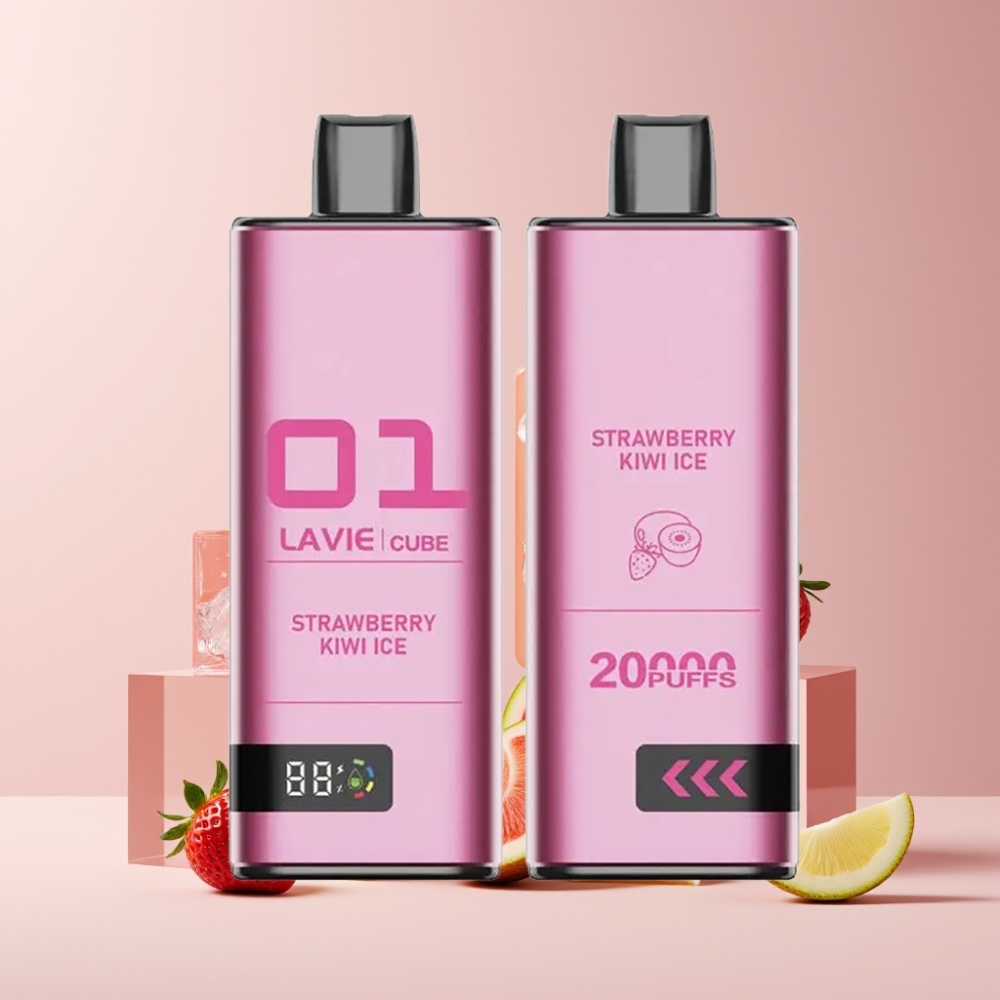 Lavie Cube 20000 Puff Italia Ingrosso Disposable Vape Fragola Kiwi Ghiaccio 28ML 5% Nic Sal