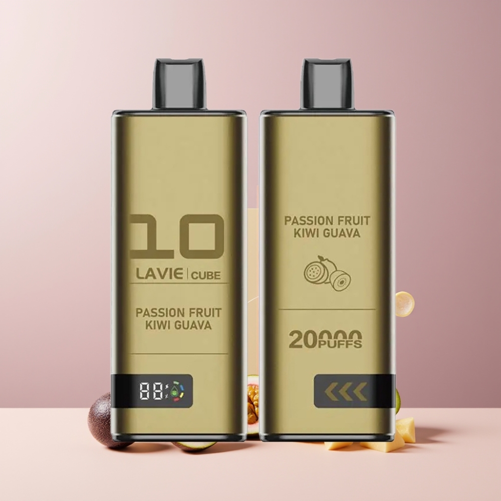 Lavie Cube 20000 Puff Italia Ingrosso Disposable Vape Frutto della Passione Kiwi Guava 28ML 5% Nic Sal