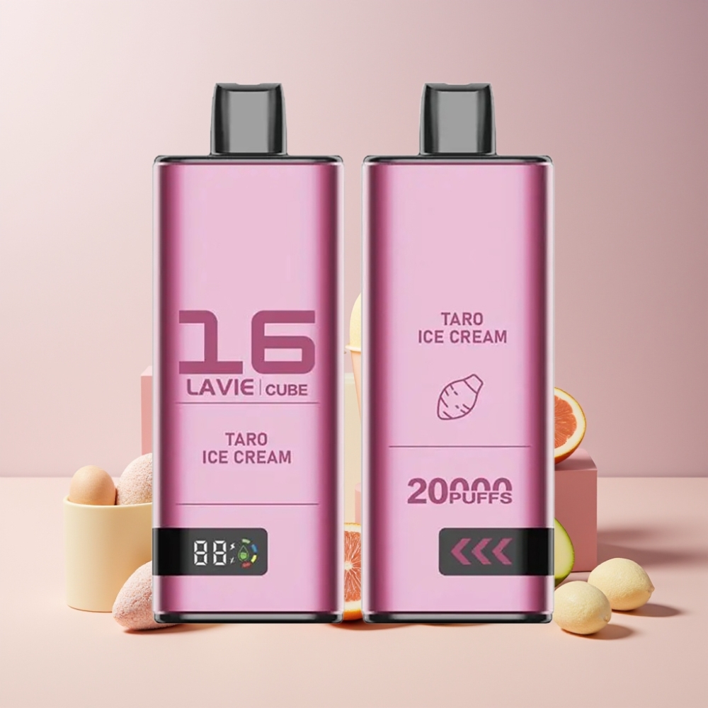 Lavie Cube 20000 Puffs Disposable Vape Taro Gelato Italia Ingrosso 28ML 5% Nic