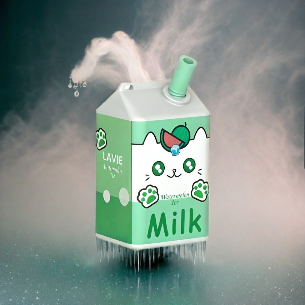 LAVIE Milk 7000 Puffs Italia Ingrosso - Anguria Ghiacciata - 16ML / 600mAh / Tipo C Ricaricabile - 0%, 2%, 5% Nicotina