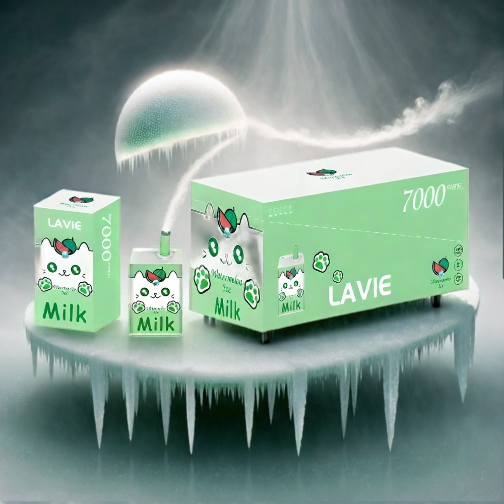 LAVIE Milk 7000 Puffs Italia Ingrosso - Anguria Ghiacciata - 16ML / 600mAh / Tipo C Ricaricabile - 0%, 2%, 5% Nicotina
