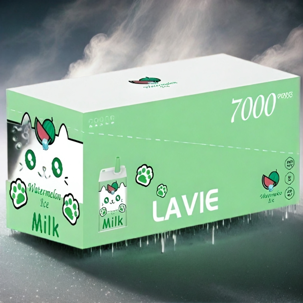 LAVIE Milk 7000 Puffs Italia Ingrosso - Anguria Ghiacciata - 16ML / 600mAh / Tipo C Ricaricabile - 0%, 2%, 5% Nicotina