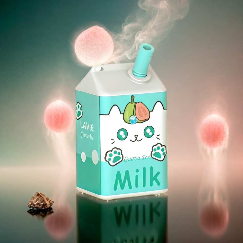 LAVIE Milk 7000 Puffs Italia Ingrosso – Guava Ghiaccio con 16ML di E-Liquid, 600mAh, Ricaricabile Type C