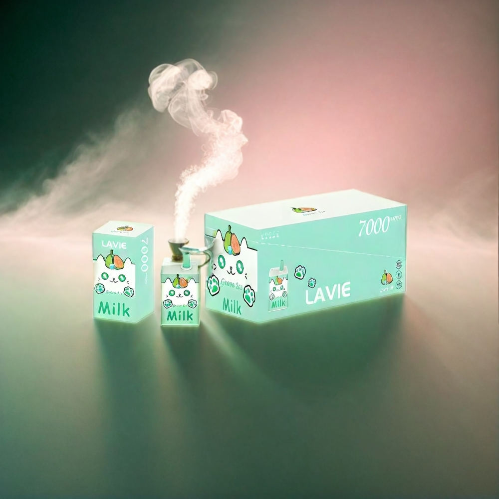 LAVIE Milk 7000 Puffs Italia Ingrosso – Guava Ghiaccio con 16ML di E-Liquid, 600mAh, Ricaricabile Type C